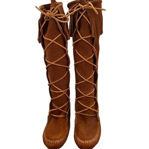 MINNETONKA   Front Lace Knee High Boot style 1422